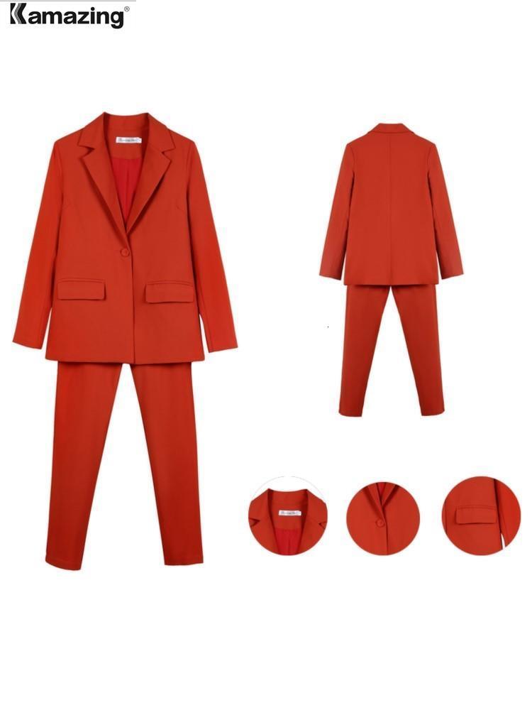 Women's Suits Blazers Female Pants Suits OL 2 Piece Set for Women Business Interview Uniform Blazer Pencil Pants Office Lady Suit 230310
