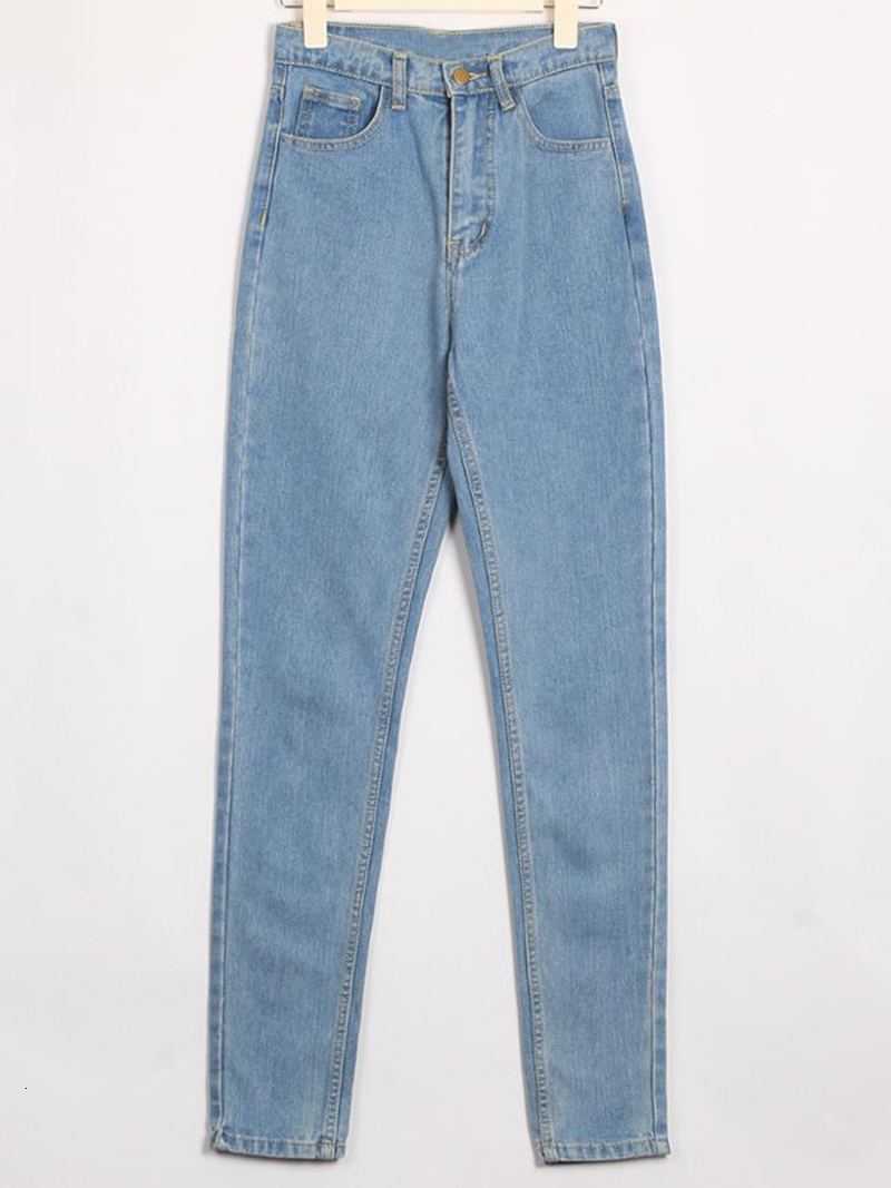 Women's Jeans Wixra Basic Jeans Soft Pants Harem Female Straight All Match High Waist Femme Long Denim Pants For Women Plus Size 230310