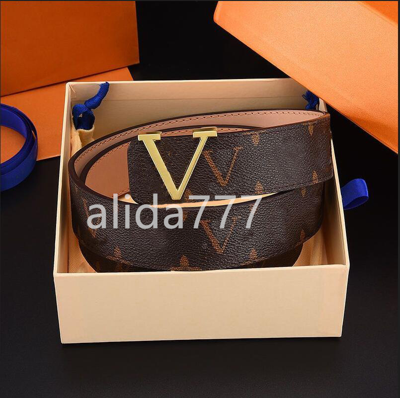 Men Designers Belts Classic fashion casual letter smooth buckle womens mens leather belt width 3.8cm with orange box 15color