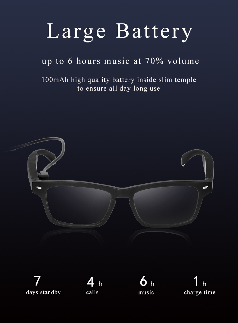 KY01 Smart Glasses Wireless Bluetooth Call Hands-Free Calling Music Audio Headphone Sports Wireless Earphones Eyeglasses
