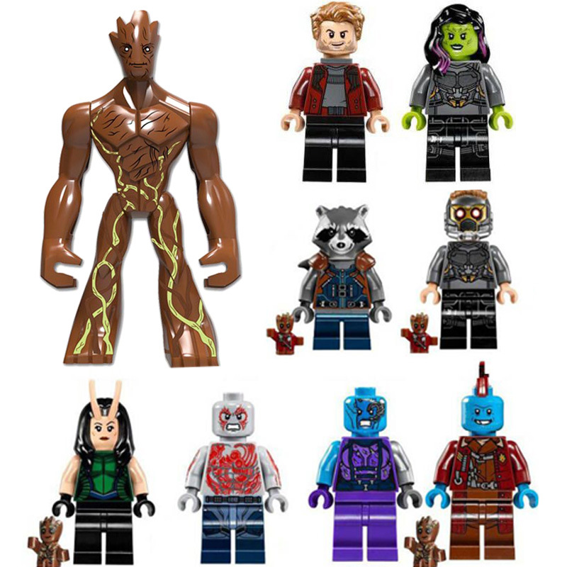 9Pcs/Lot Minifig Factory Children's Building Blocks Guardians Galaxy Anime Movie Mini Figures Toys with Accessories Gift for Kids
9Pcs/Lot Minifig Factory Children's Building Blocks Guardians Galaxy Anime Movie Mini Figures Toys with Accessories Gift for Kids