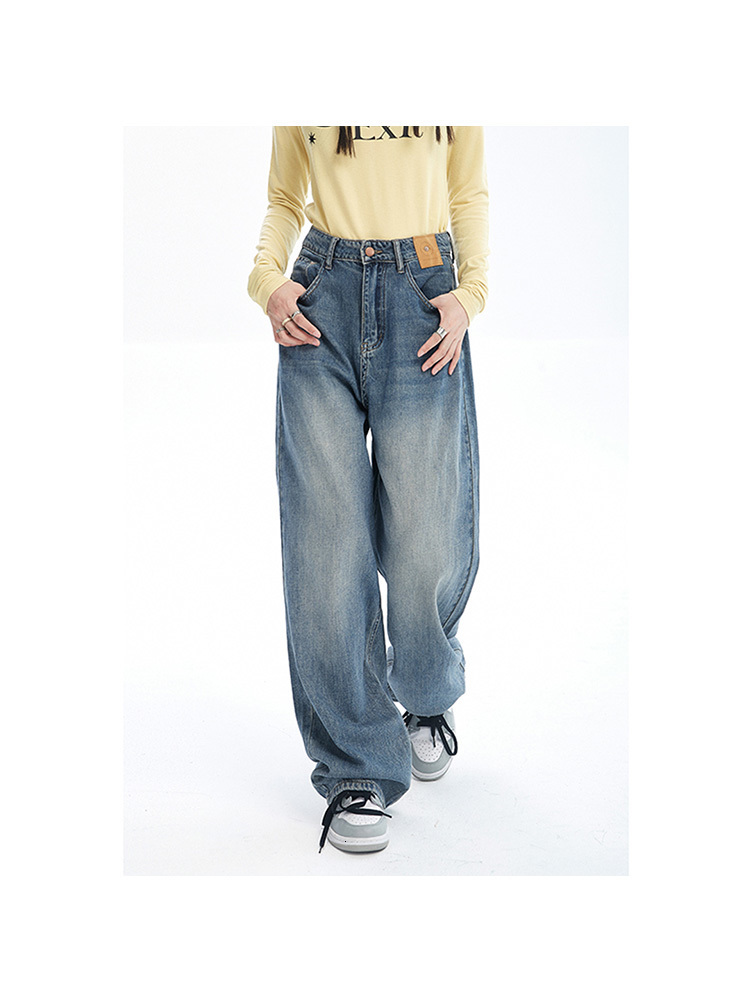 Women's Jeans Fashion Denim Mom Jeans Women High Waist Vintage Oversized Denim Pants Casual Streetwear Harajuku Straight Leg Denim Trousers 23031