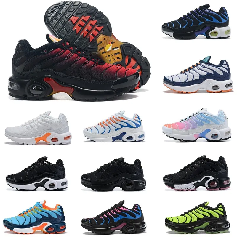 Enfant Running TN Plus shoe Children Sports Youth boys Girls Trainers Athletic Outdoor Sneaker Tennis Sneakers kid Breathable, 10