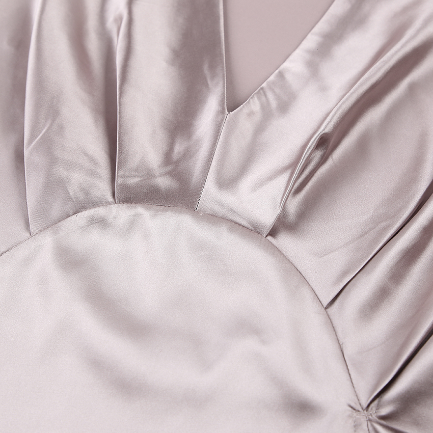 Women's Sleepwear Restve Chic Pajamas For Women 2 Piece Set Satin V Neck Long Sleeve Tops Solid Home Suit Sets With Pants Casual Autumn 230310