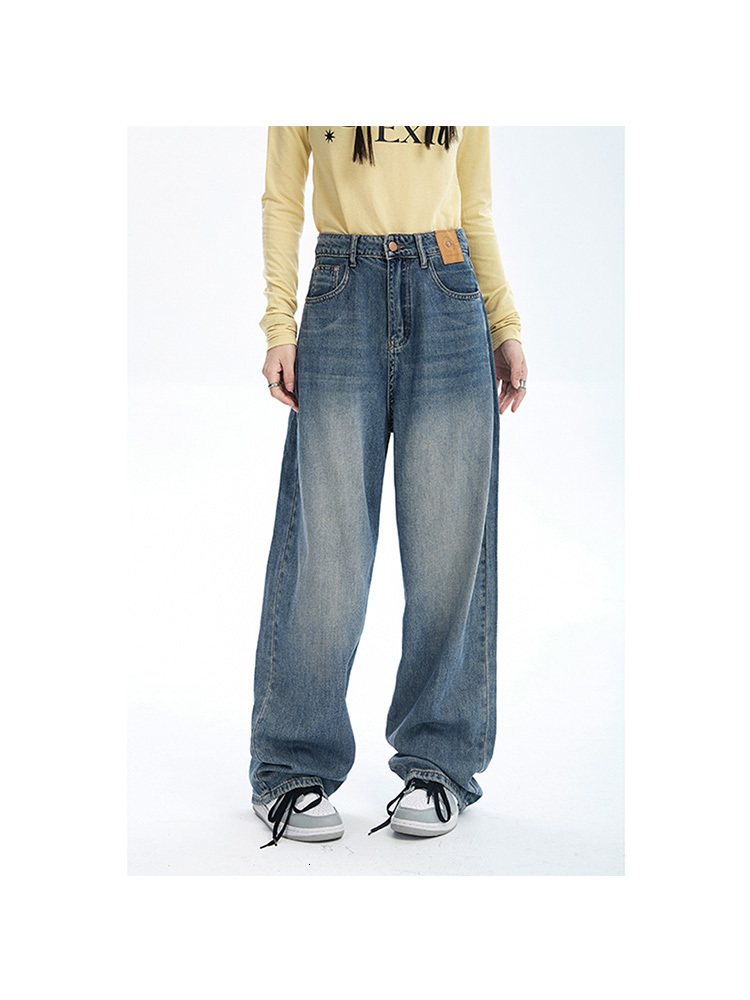 Women's Jeans Fashion Denim Mom Jeans Women High Waist Vintage Oversized Denim Pants Casual Streetwear Harajuku Straight Leg Denim Trousers 23031
