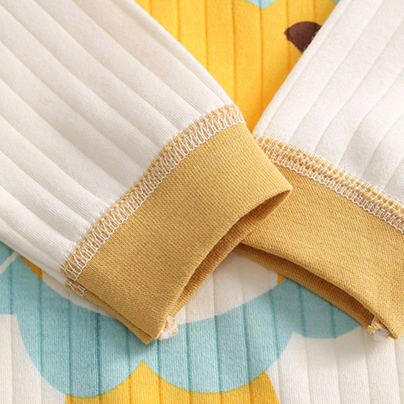 Pajamas Baby Pajamas Autumn Boys And Girls Long-Sleeved Tops Pants 2 Pieces Of Children's Clothing 6 Months-3 Years Old 230310