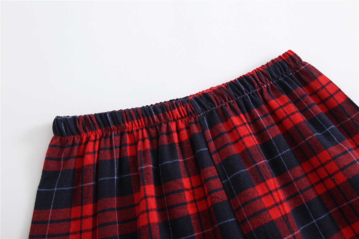 Women's Sleepwear Women's Autumn and Winter Cotton Brushed Flannel Long-sleeved Cardigan Plaid Clothes with Long Trouser Womens Two Piece Se