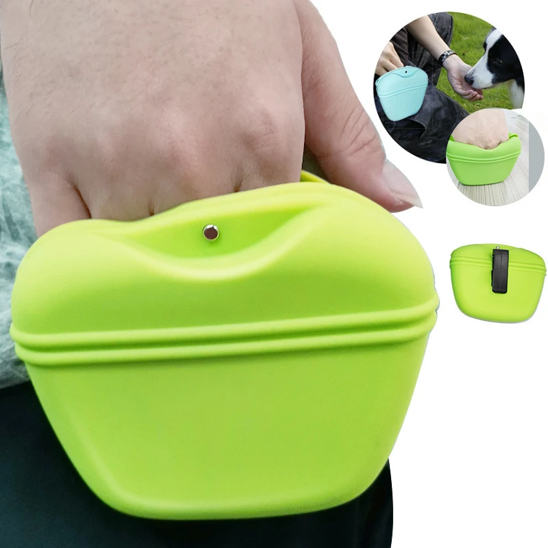 Portable Dog Training Bag silicone Feeders Treat Snack Bait Dogs Obedience Agility Outdoor Storage Pouch Food Reward Waist Bags Fast Shipping