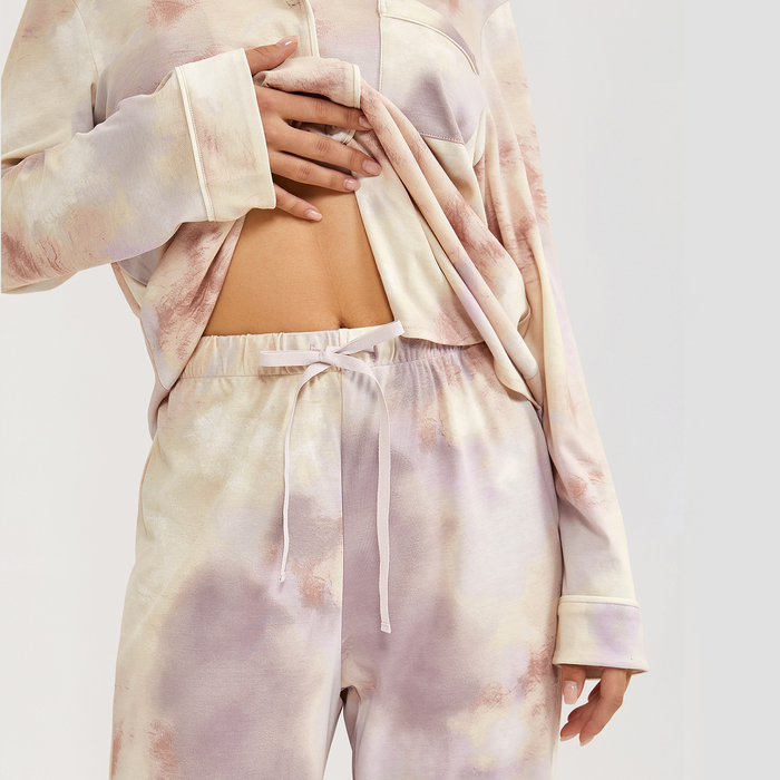 Women's Sleepwear DOBREVA Women's Pajamas Set PJ Cotton Sleepwear Long Sleeve Pants 2 Piece Soft Comfy Lounge Sets Loungewear Button Down 23