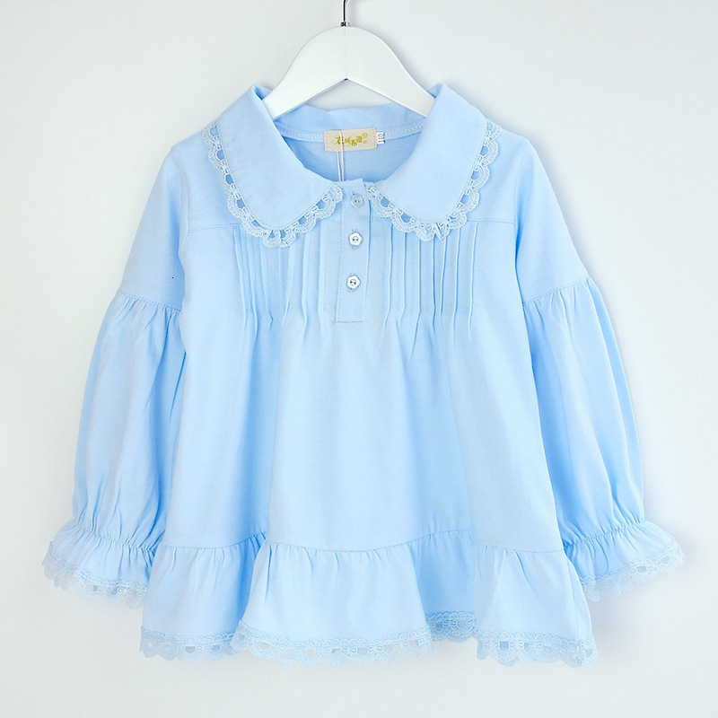 Pajamas Girl Pajama Set Kids Home Cloth Girls Pyjamas Cotton Long Sleeve Lace Cute For Children Princess Retro Sleepwear Cute Nightwear 230310