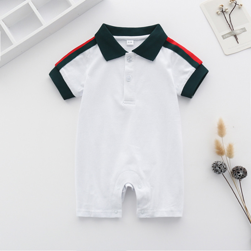 Newborn Baby Rompers Girls and Boy Short Sleeve Cotton Clothes Designer Brand Letter Print Infant Baby Romper Children Pajamas, White
Newborn Baby Rompers Girls and Boy Short Sleeve Cotton Clothes Designer Brand Letter Print Infant Baby Romper Children Pajamas, White