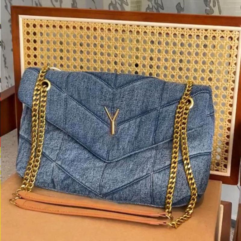 Totes LOULOU Lamb Wool Puffer Shoulder Bags Women Denim Vintage Handbags Canvas Hobo Messenger Bag Ladies Designer Bags with Gift Box Oubum, Blue
Totes LOULOU Lamb Wool Puffer Shoulder Bags Women Denim Vintage Handbags Canvas Hobo Messenger Bag Ladies Designer Bags with Gift Box Oubum, Blue