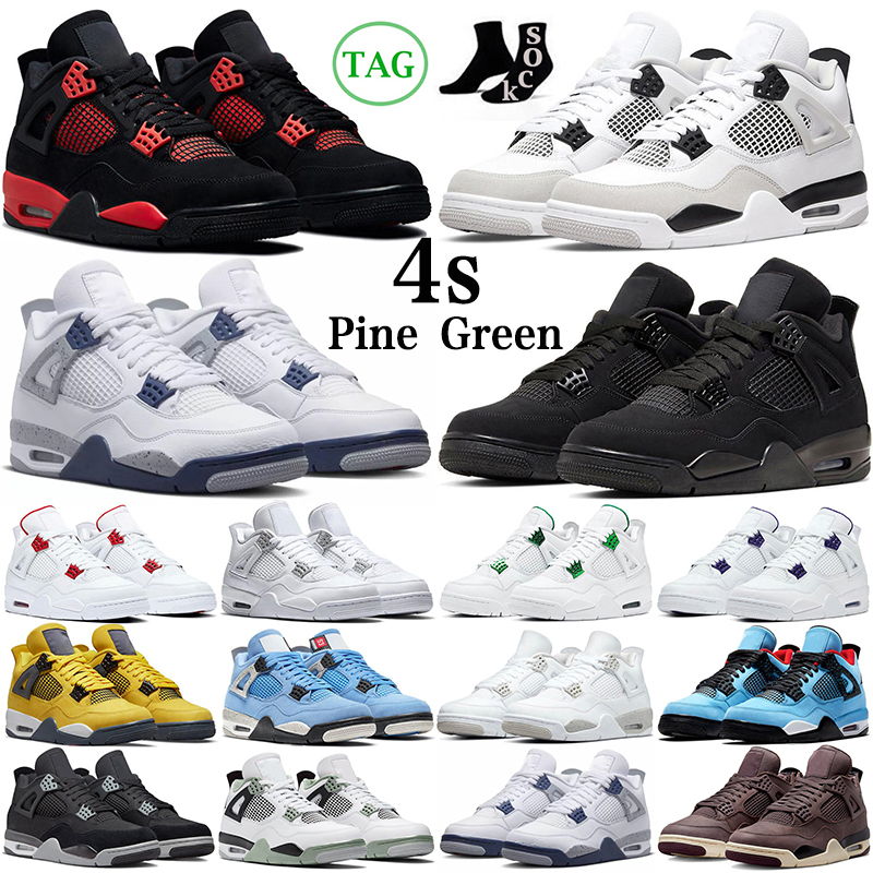 Pine Green 4 4s Basketball Shoes Military Black Cats Midnight Navy University Blue Bred Sail White Oreo Cactus Jack Mens Trainers Outdoor Sports Sneakers fashion
Pine Green 4 4s Basketball Shoes Military Black Cats Midnight Navy University Blue Bred Sail White Oreo Cactus Jack Mens Trainers Outdoor Sports Sneakers fashion