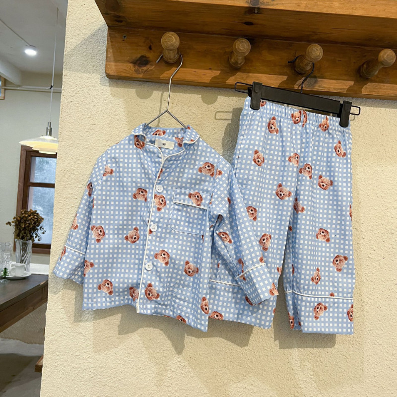 Pajamas Spring Kids Pajamas sets Boys cartoon dot Home Wear Girls fashion casual Loungewear 230310