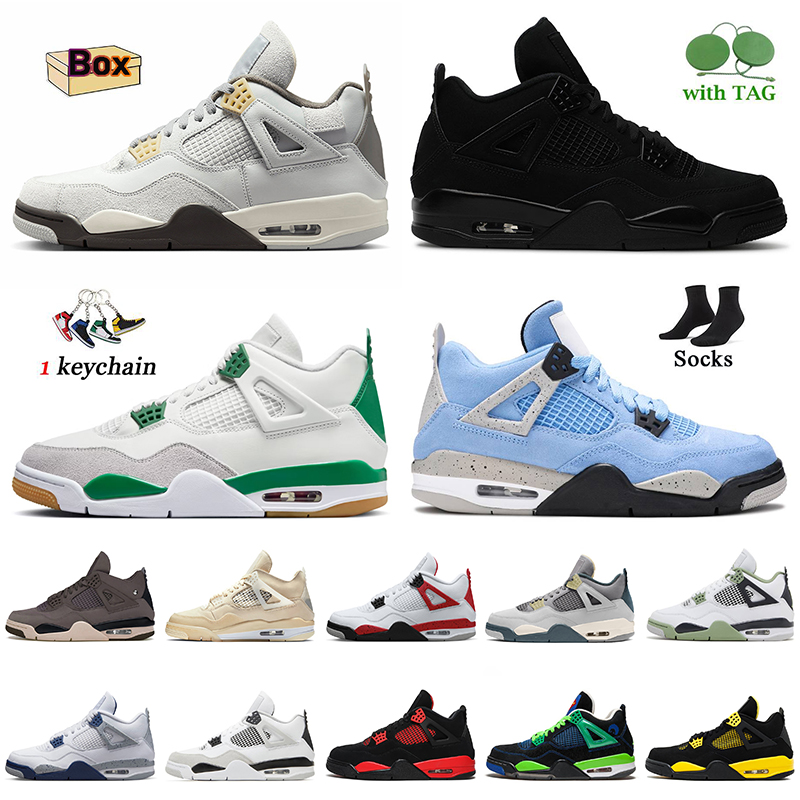 With Box Jumpman 4 4s Black Cat Basketball Shoes Pine Green New Sneakers University Blue Red Thunder Sail White Cement Bred Infared For Mens Women Trainers Sneakers, B40 fire red 36-47
With Box Jumpman 4 4s Black Cat Basketball Shoes Pine Green New Sneakers University Blue Red Thunder Sail White Cement Bred Infared For Mens Women Trainers Sneakers, B40 fire red 36-47