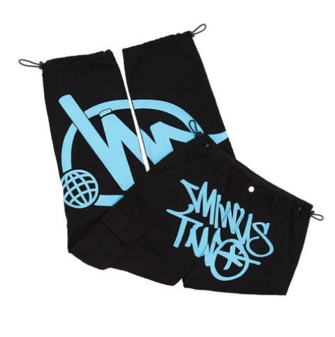 Mens Pants High Waist Straight embroidery Joggers Women Baggy Vintage Harajuku Y2k Cargo Fashion Streetwear Pockets 230310