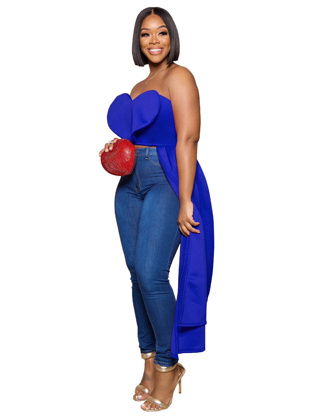 And Bulk Wholesaletanks Camis Boutique Solid Tube Top Fashion Irregular Heart Panelled Crop Tops Tanks Women Party Club Corset Top Designer