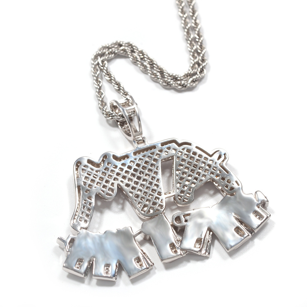 Hip Hop Iced Out Bling Letter ATM Pendant Necklaces Addicted to Money Rapper 18K Real Gold Plated Charms For Women Men Miami Hiphop Grunge Punk Jewelr