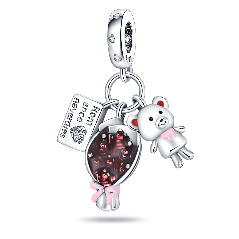 2024 New Charms 925 Sterling Silver Ice Cream Lollipop Colorful Hot Air Balloon Charms Bead Fit For S925 Snake Bacelet DIY