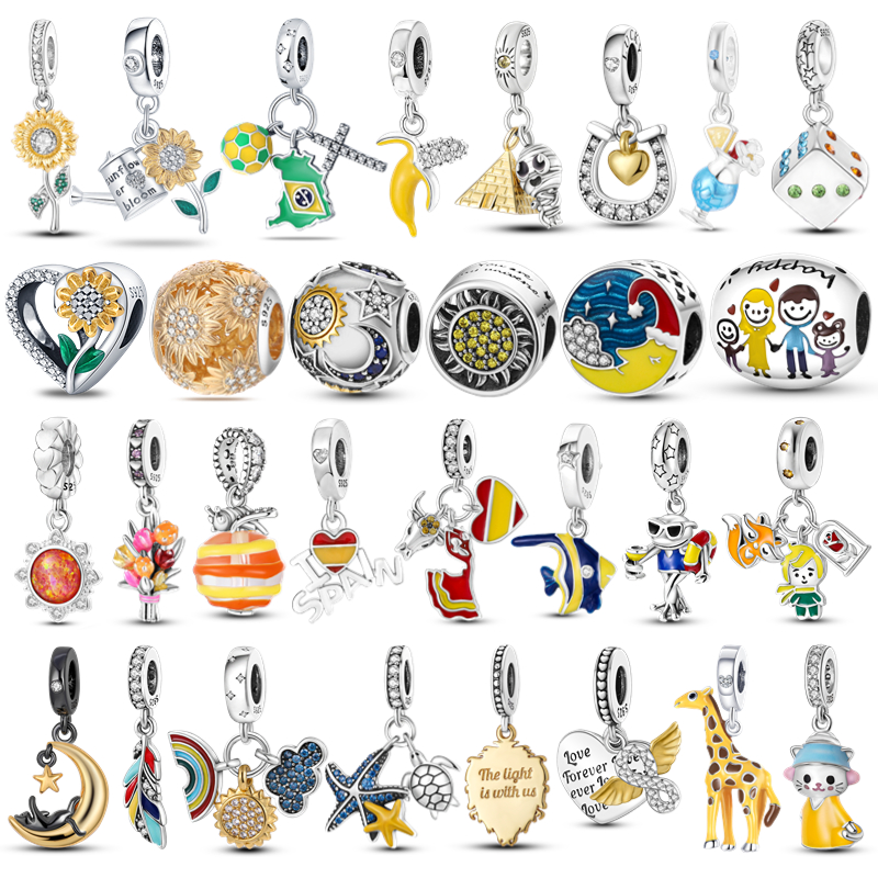 Pandora S925 Pure Silver Yellow Moon Charm Football National Flag Sunshine Pendant Suitable for Bracelet DIY Fashion Jewelry
Pandora S925 Pure Silver Yellow Moon Charm Football National Flag Sunshine Pendant Suitable for Bracelet DIY Fashion Jewelry