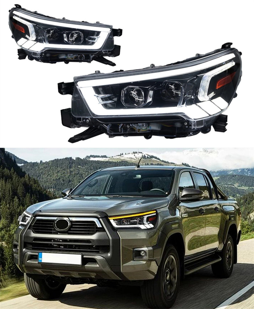 Headlight For 20 21-2023 Toyota Hilux REVO Head Lights LED Style Replacement DRL Daytime Lights Turn Signal Headlights
Headlight For 20 21-2023 Toyota Hilux REVO Head Lights LED Style Replacement DRL Daytime Lights Turn Signal Headlights