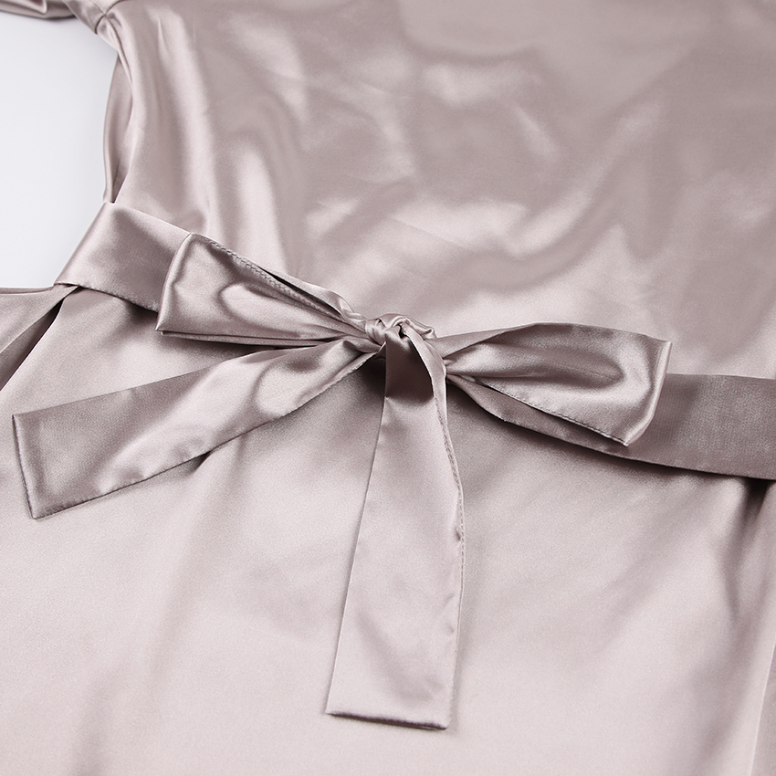 Women's Sleepwear Restve Chic Pajamas For Women 2 Piece Set Satin V Neck Long Sleeve Tops Solid Home Suit Sets With Pants Casual Autumn 230310