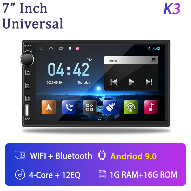 2Din Android 11 Universal 7INCH Car DVD Radio for Volkswagen Nissan Hyundai Kia Honda Toyota Multimedia Video Carplay Auto Stereo DVD