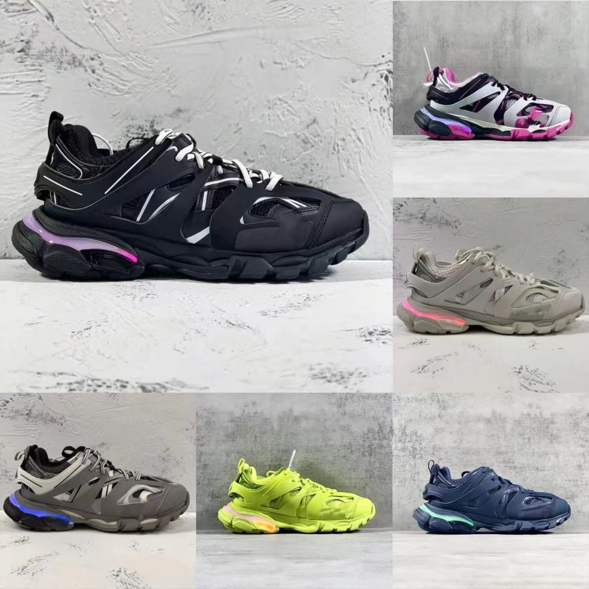 Track 3 LED Light Casual Shoes 3.0 Womens Mens Shoe Luxury Gomma leather Nylon Printed Designer Men Dad Lighted Running Lamp Charging Sports Trainers Sneakers 36-45, Bo'x
Track 3 LED Light Casual Shoes 3.0 Womens Mens Shoe Luxury Gomma leather Nylon Printed Designer Men Dad Lighted Running Lamp Charging Sports Trainers Sneakers 36-45, Bo'x