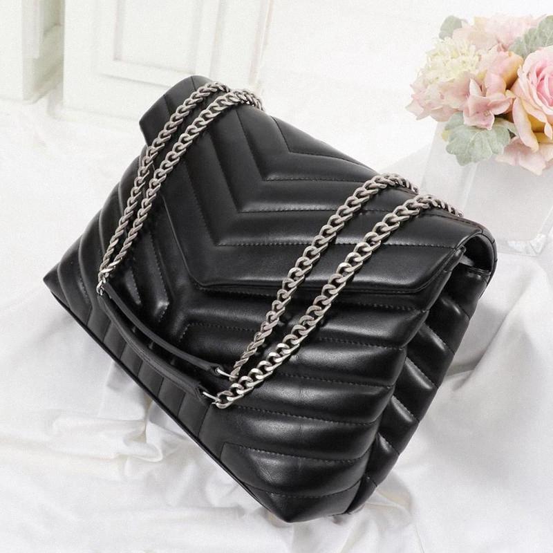 Totes Designers womens handbags LOU-LOU HOT-selling bags square fat loulou chain bag lou real leather women large-capacity shoulder bag Vwnq, 9 gray silver chain
Totes Designers womens handbags LOU-LOU HOT-selling bags square fat loulou chain bag lou real leather women large-capacity shoulder bag Vwnq, 9 gray silver chain