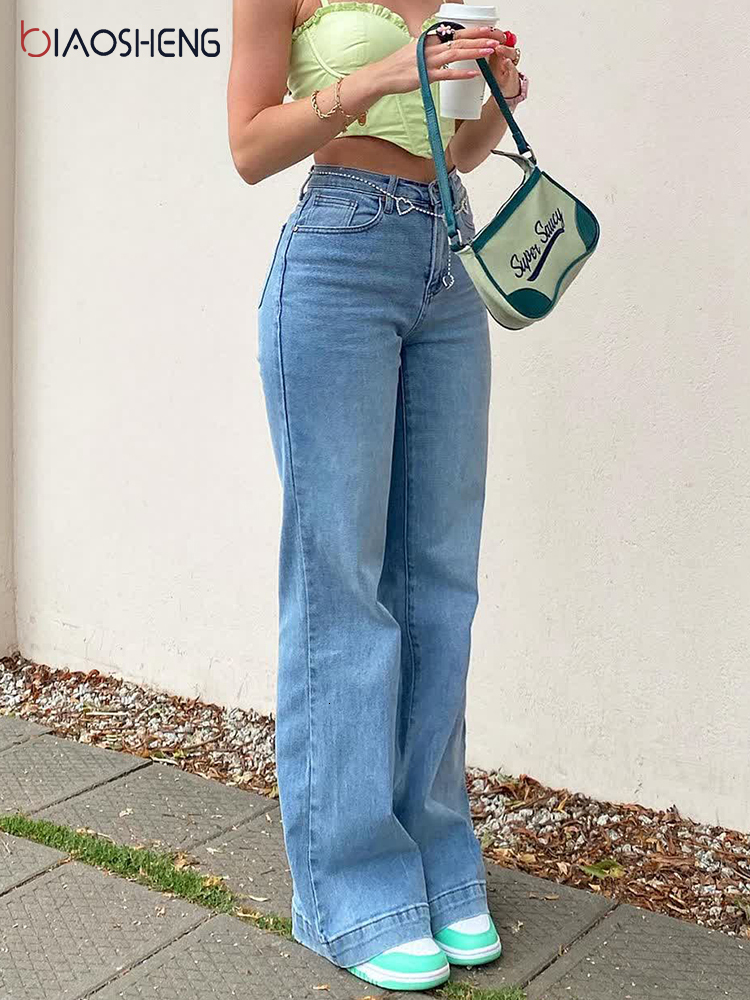 Women's Jeans Womens Pants Mom Baggy Jeans Women High Waist Denim Trousers Fashion Blue Loose Boyfriend Y2k Jeans Wide Leg Jeans Streetwear 23031