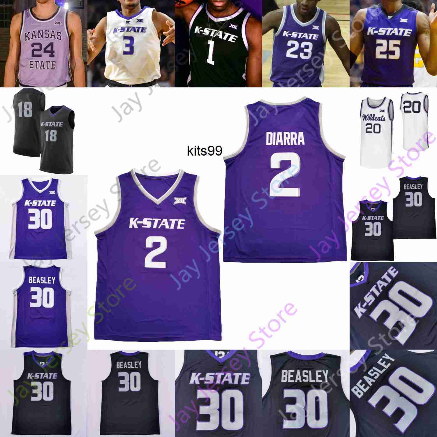 Kansas State Wildcats Basketball Jersey NCAA College Xavier Sneed Diarra Mawien Stockard III DaJuan Gordon Murphy Richmond Blackman Kasubke, White 2019
Kansas State Wildcats Basketball Jersey NCAA College Xavier Sneed Diarra Mawien Stockard III DaJuan Gordon Murphy Richmond Blackman Kasubke, White 2019