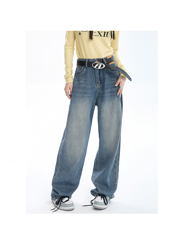 Women's Jeans Fashion Denim Mom Jeans Women High Waist Vintage Oversized Denim Pants Casual Streetwear Harajuku Straight Leg Denim Trousers 23031