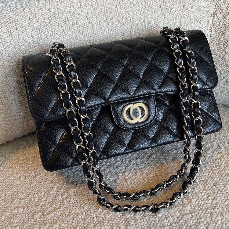 Fashion 19 Women's Shoulder Bag Crossbody man duffle caviar hobo Clutch Luxury handbag channel deauville Designer little golden ball lambskin Leather woc bags tote, Woc-white silver
Fashion 19 Women's Shoulder Bag Crossbody man duffle caviar hobo Clutch Luxury handbag channel deauville Designer little golden ball lambskin Leather woc bags tote, Woc-white silver