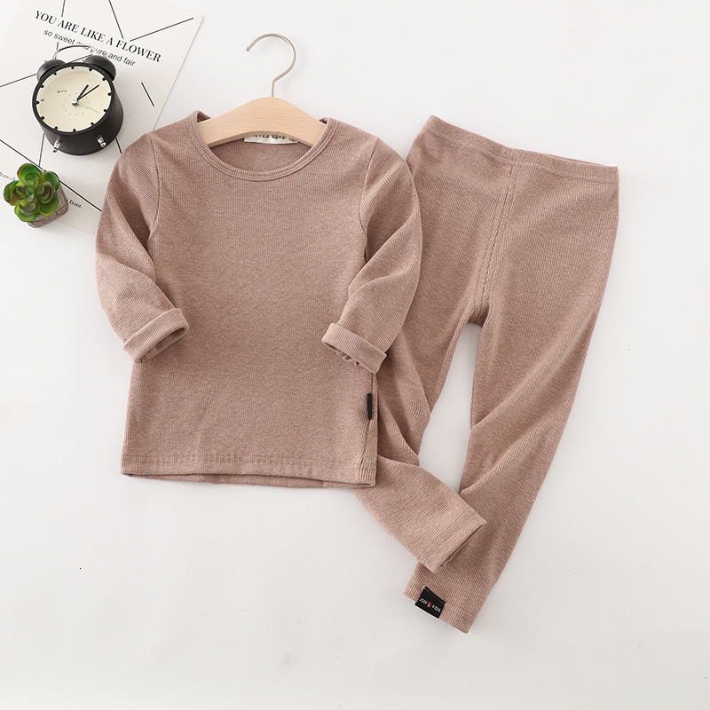 Pajamas Autumn Cozy 2-7T Baby Boys Girls Kids TopsPants 2pcs/sets Pajamas Cotton Sleepwear Suit Long Sleeve Pijamas Children Clothing 230310