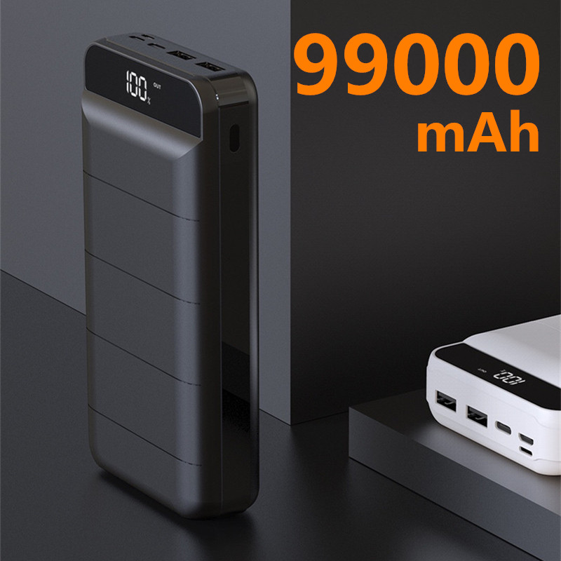 99000mAh Power Banks Mini Portable Fast Charging External Battery Charger 99000 mAh Power Bank For iPhone Baby Bank