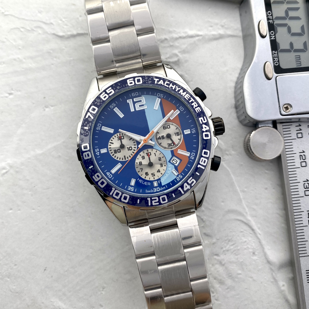 New Fashion Wrist Watches Men All Dial Automatic Quartz wristwatches High Quality Luxury Brand Chronograph Clock stainless steel Belt Mens Watch, Packing box
New Fashion Wrist Watches Men All Dial Automatic Quartz wristwatches High Quality Luxury Brand Chronograph Clock stainless steel Belt Mens Watch, Packing box
