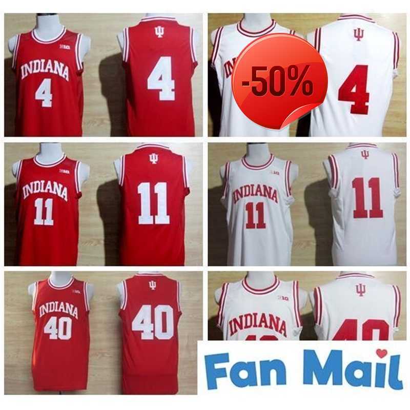 College Indiana Hoosiers Isiah 11 Thomas Jersey Victor 4 Oladipo Cody 40 Zeller Red White Ed Basketball Jerseys