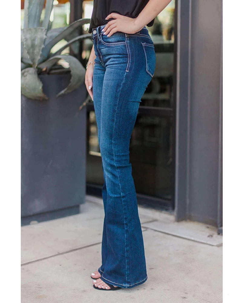 Women's Jeans Woman Fashion Slim High Waist Fitted Denim Trousers Vintage Flare Jeans Sexy Stretch Jeans Female Classic Jeggings Pencil Pants 230