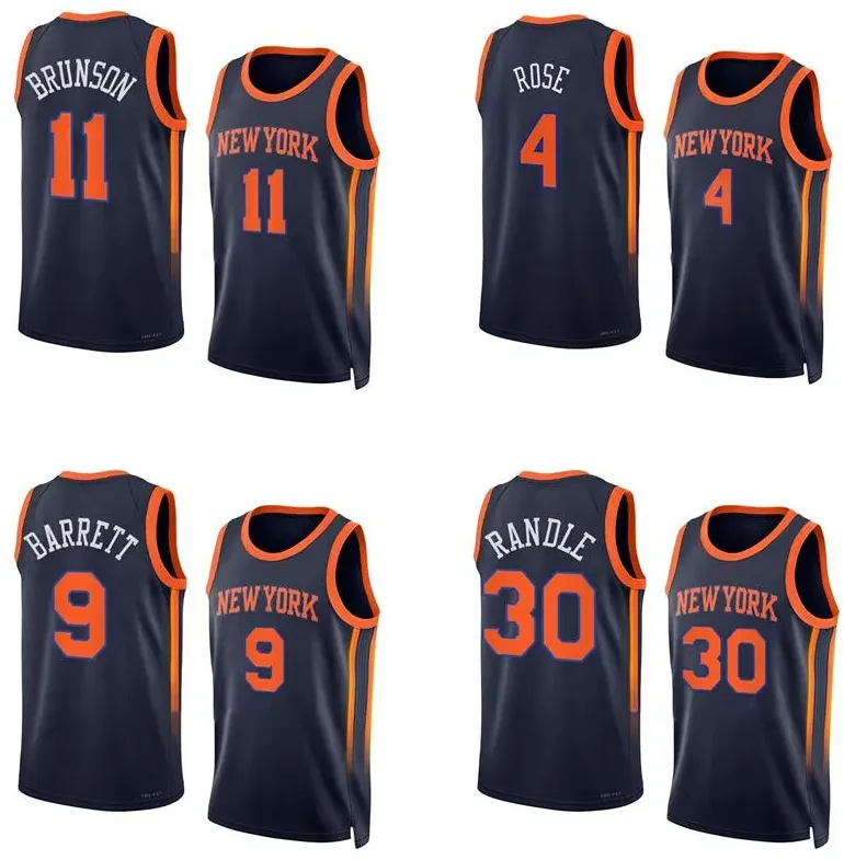Basketball jerseys Jalen Brunson Julius Randle 9 Barrett Derrick Rose 2022-23 season black city versions Men Women Youth jersey, With logo
Basketball jerseys Jalen Brunson Julius Randle 9 Barrett Derrick Rose 2022-23 season black city versions Men Women Youth jersey, With logo