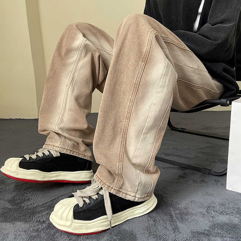 Men' Jeans 2023 New Straight Baggy Men Pants Patchwork Distressed Washed Vintage Loose Punk Denim Trousers Chic Coated Wide Leg Y2303, Black
Men' Jeans 2023 New Straight Baggy Men Pants Patchwork Distressed Washed Vintage Loose Punk Denim Trousers Chic Coated Wide Leg Y2303, Black