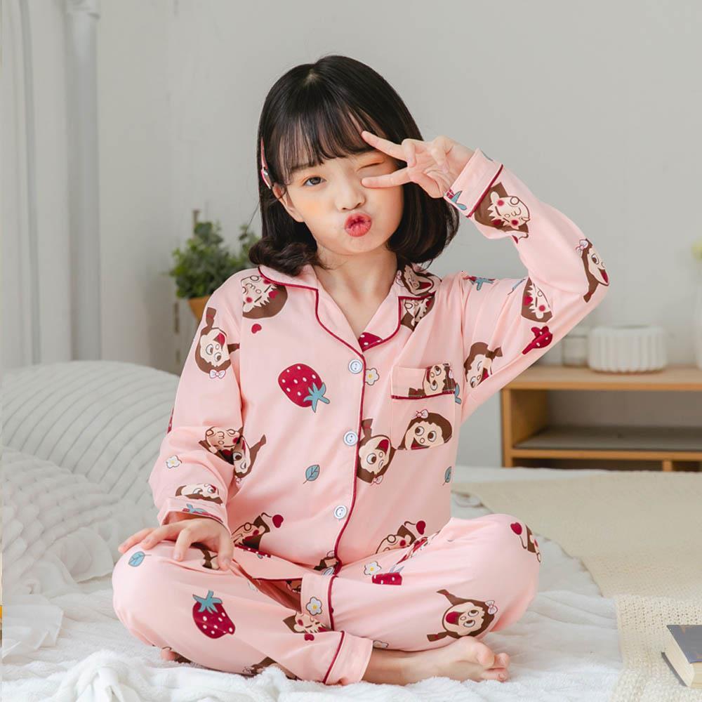Pajamas Toddler Boys Girls Pajamas Sets Long Sleeve Green Cotton Cartoon Children Pijamas Set Dinosaur Pyjamas Night Wear Clothing Suit 230310