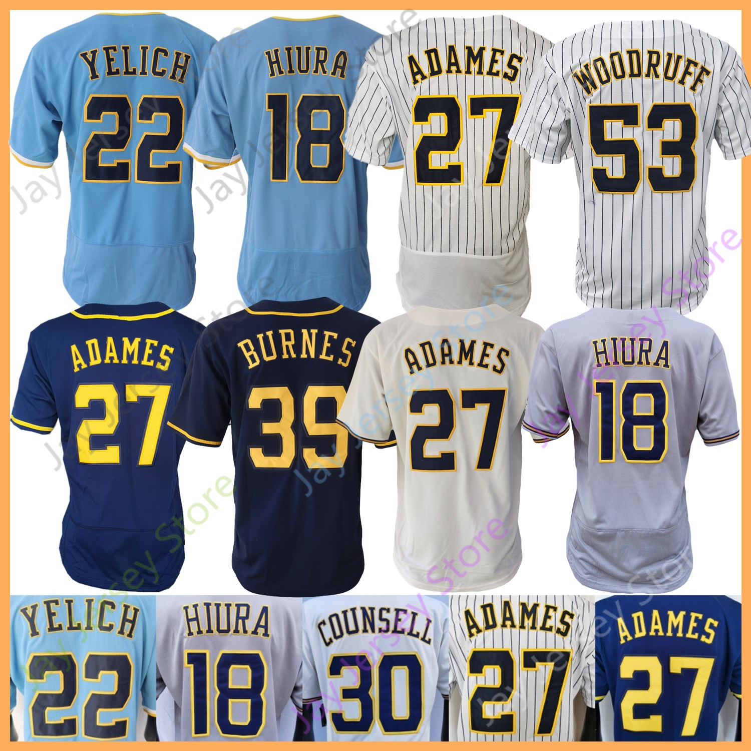 Baseball Jersey Yelich Willy Adames Luis Urias William Contreras Rowdy Tellez Corbin Burnes Craig Counsell Keston Hiura Abraham Toro Woodruff Winker Anderson, Pullover baby blue
Baseball Jersey Yelich Willy Adames Luis Urias William Contreras Rowdy Tellez Corbin Burnes Craig Counsell Keston Hiura Abraham Toro Woodruff Winker Anderson, Pullover baby blue