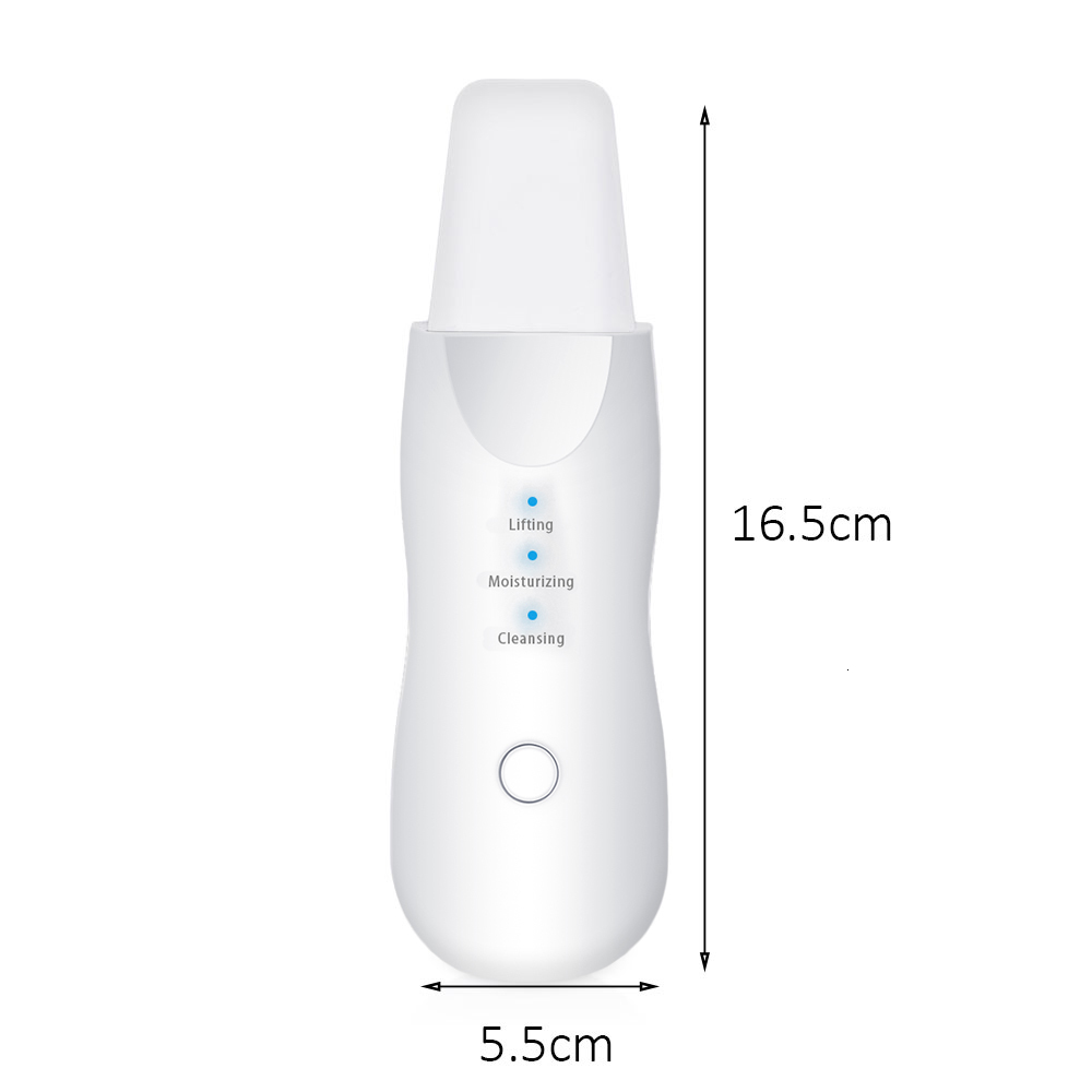 Cleaning Tools Accessories Ultrasonic Skin Scrubber Vibration Face Spatula Blackhead Remover Shovel Clean Cavitation Peeling Lifting Makeup Set 230309