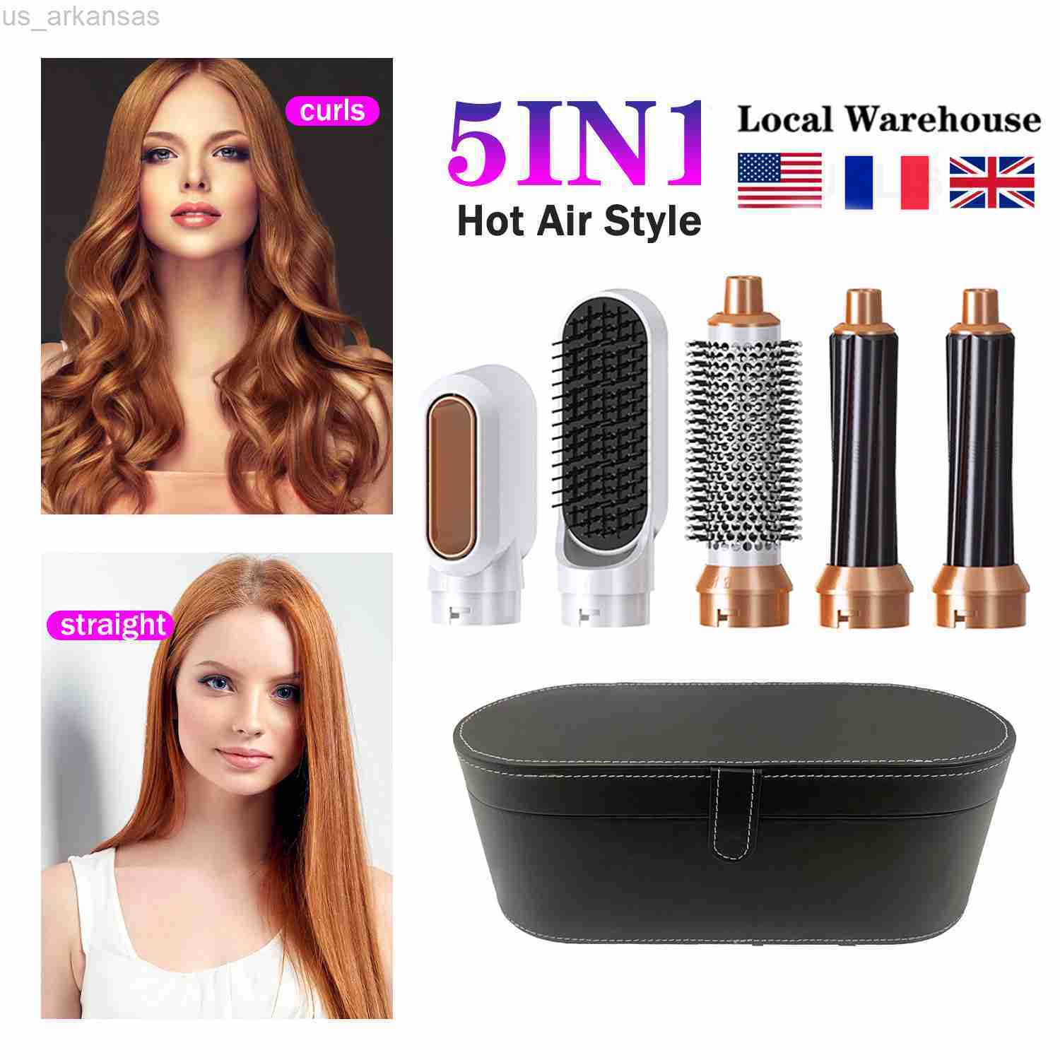 Curling Irons Hair Curler 5 In 1 Hot Air Styler Ceramic Hair Dryer Brush Spinning And Soft Curls Waves Airbrush Hair Straightener Salon Tools W0310
Curling Irons Hair Curler 5 In 1 Hot Air Styler Ceramic Hair Dryer Brush Spinning And Soft Curls Waves Airbrush Hair Straightener Salon Tools W0310