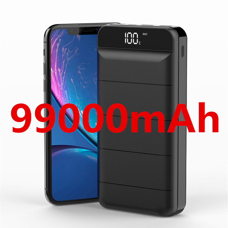 99000mAh Power Banks Mini Portable Fast Charging External Battery Charger 99000 mAh Power Bank For iPhone Baby Bank