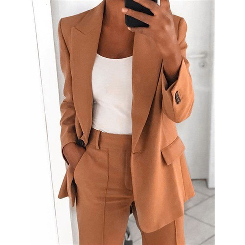 Women's Suits Blazers Fashion Lapel Slim Cardigan Temperament Suit Sports Coat Femininity Slim Ladies Casual Jacket Women's Wear Blazer Wome