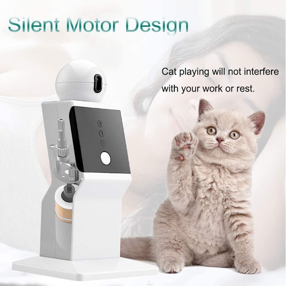 Cat Toys ATUBAN Automatic Laser Rechargeable Random Moving Interactive for s and Kittens Red Dot Exercising 230309