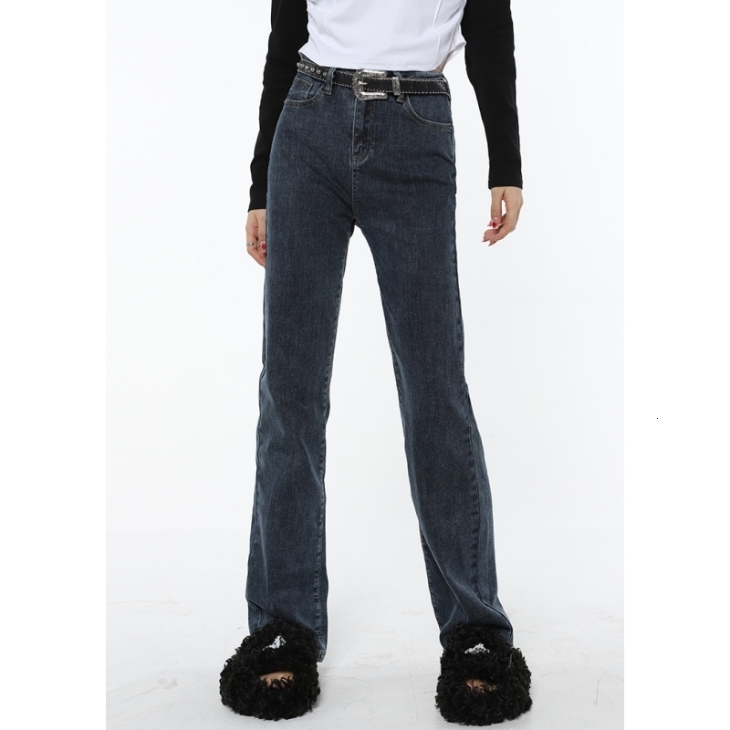 Women's Jeans Vintage Women Blue Jeans High Waist Korean Fashion Streetwear Style Wide Leg Jean Female Baggy Trouser Straight Denim Pants 230310