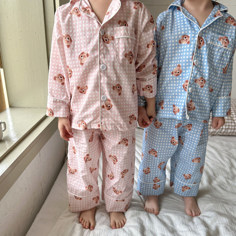 Pajamas Spring Kids Pajamas sets Boys cartoon dot Home Wear Girls fashion casual Loungewear 230310