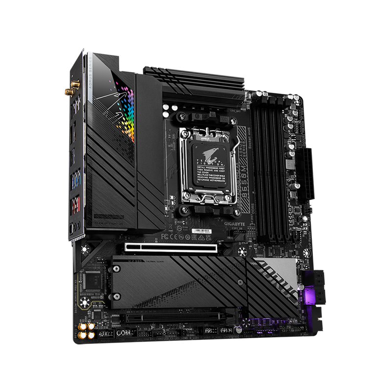 GIGABYTE GA B650M AORUS PRO AX New Micro-ATX AMD B650 DDR5 6600(OC) MHz M.2 USB3.2 128G Wi-Fi 6E Socket AM5 Motherboard